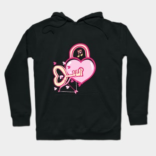 Heart Shaped Lock And Key Hoodie